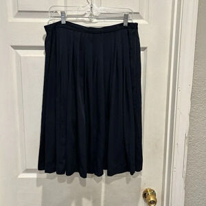 Vintage Gap Pleated Skirt Womens Size‎ 14 Blue School Girl Academia Y2K Flowy